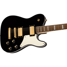 Load image into Gallery viewer, Squier 037-7026-506 LTD Paranormal Troublemaker Tele Deluxe, Gold Hardware, Black-Easy Music Center