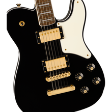Load image into Gallery viewer, Squier 037-7026-506 LTD Paranormal Troublemaker Tele Deluxe, Gold Hardware, Black-Easy Music Center