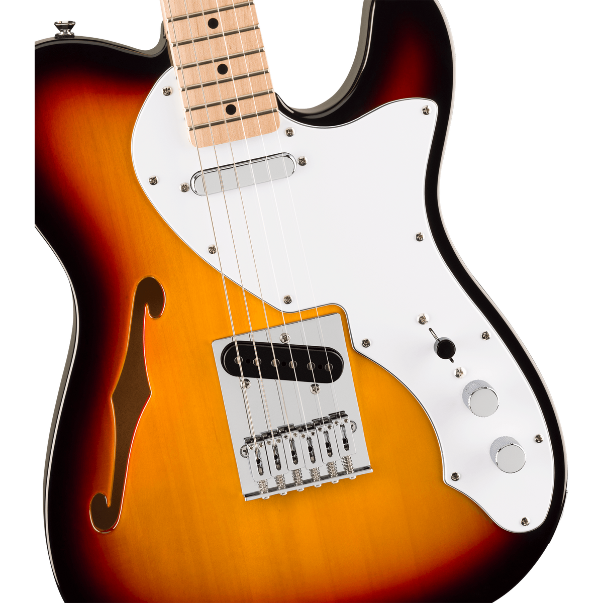 Squier 037-8272-500 Affinity Tele Thinline, Maple FB, 3