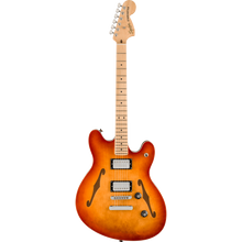 Load image into Gallery viewer, Squier 037-8452-547 Affinity Starcaster Deluxe, Maple FB, Sienna Sunburst-Easy Music Center