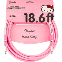 Load image into Gallery viewer, Fender 099-0818-156 18.6' Instrument Cable, Fender x Hello Kitty, Pink-Easy Music Center