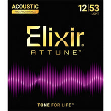 Load image into Gallery viewer, Elixir 21052 Attune Light Phosphor Bronze Acoustic Guitar Strings, 12-53