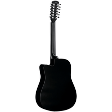 Load image into Gallery viewer, Alvarez AD60CE-12-BLK Artist Dreadnought 12-string Guitar, Spruce Top, Mah b/s, Cutaway, Electronics, Black-Easy Music Center