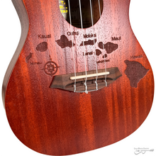 Load image into Gallery viewer, Leolani C99 Concert Ukulele, Hawaii Map