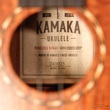 Load image into Gallery viewer, Kamaka HF-2DI Slotted Deluxe Koa Concert Ukulele (#241025)-Easy Music Center