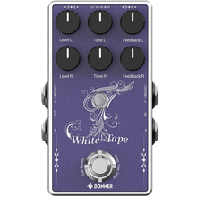 Load image into Gallery viewer, Donner EC1335 White Tape Delay Guitar Pedal w/ True Bypass-Easy Music Center