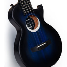 Load image into Gallery viewer, Enya EUT-MOON/BU/EQ Signature Taimane 4-String Ukulele, Blue w/ Effects Pickup-Easy Music Center