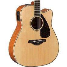 Load image into Gallery viewer, Yamaha FGX820C Dreadnought Acoustic Guitar w/ Electronics, Cutaway, Solid Spruce Top, Natural-Easy Music Center