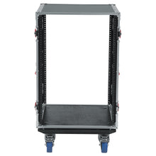 Load image into Gallery viewer, Gator G-TOUR-16U-CAST, ATA Wood Flight Rack Case, 16U, 17" Deep, with Casters-Easy Music Center