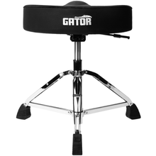 Load image into Gallery viewer, Gator GP-DTH-ASD-BK Drum Throne, Air Glide Saddle Seat w/ Pneumatic Height Adjustment, Black-Easy Music Center