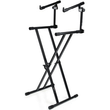 Load image into Gallery viewer, Gator GFW-KEY-5100X Deluxe 2-Tier Keyboard Stand-Easy Music Center