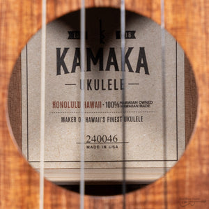 Kamaka HF4 Koa Baritone Ukulele (#240046)-Easy Music Center