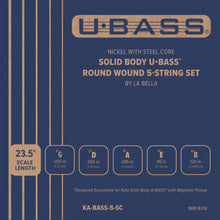 Load image into Gallery viewer, Kala KA-BASS-5-SC Solid Body UBASS Strings, Round Wound, 5-String-Easy Music Center