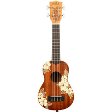 Load image into Gallery viewer, Kala KA-HIBISCUS-S Soprano Mahogany Ukulele, Hibiscus Design-Easy Music Center