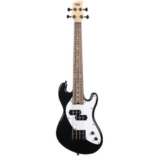 Load image into Gallery viewer, KALA UBASS-SB-BK-FS Solid Body UBASS, 4-String, Fretted, Black-Easy Music Center