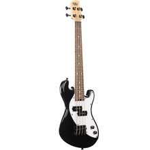 Load image into Gallery viewer, KALA UBASS-SB-BK-FS Solid Body UBASS, 4-String, Fretted, Black-Easy Music Center