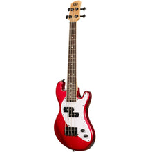 Load image into Gallery viewer, KALA UBASS-SB-RD-FS Solid Body UBASS, 4-String, Fretted, Red-Easy Music Center