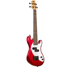 Load image into Gallery viewer, KALA UBASS-SB-RD-FS Solid Body UBASS, 4-String, Fretted, Red-Easy Music Center