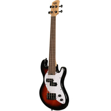 Load image into Gallery viewer, KALA UBASS-SB-TB-FL Solid Body UBASS, 4-String, Fretless, Tobacco Burst-Easy Music Center