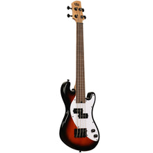Load image into Gallery viewer, KALA UBASS-SB-TB-FL Solid Body UBASS, 4-String, Fretless, Tobacco Burst-Easy Music Center