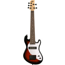 Load image into Gallery viewer, Kala UBASS-SB5-TB-FS Solid Body UBASS, 5-String, Fretted, Tobacco Burst-Easy Music Center