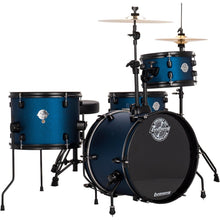 Load image into Gallery viewer, Ludwig LC178X0B5 AIMM Pocket Kit, 4pc Full Kit w/ HW & Cym, 16, 10, 13, 12s - Blue Stardust-Easy Music Center
