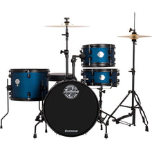 Load image into Gallery viewer, Ludwig LC178X0B5 AIMM Pocket Kit, 4pc Full Kit w/ HW & Cym, 16, 10, 13, 12s - Blue Stardust-Easy Music Center