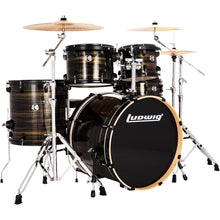 Load image into Gallery viewer, Ludwig LE522B4 AIMM Evolution 5pc Full Kit w/ Hardware - 22, 10, 12, 16, 14s - Bronze Swirl-Easy Music Center
