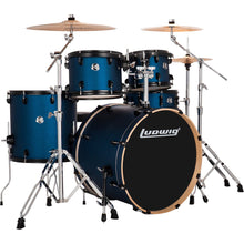 Load image into Gallery viewer, Ludwig LE522B5 AIMM Evolution 5pc Full Kit w/ Hardware - 22, 10, 12, 16, 14s - Blue Starduust-Easy Music Center