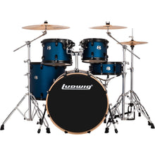 Load image into Gallery viewer, Ludwig LE522B5 AIMM Evolution 5pc Full Kit w/ Hardware - 22, 10, 12, 16, 14s - Blue Starduust-Easy Music Center