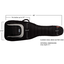 Load image into Gallery viewer, MONO M80-2B-BLK Classic Dual Bass Guitar Case, Black-Easy Music Center