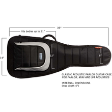 Load image into Gallery viewer, MONO M80-AP-BLK Classic Acoustic Guitar Case, Parlor, Black-Easy Music Center