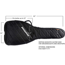 Load image into Gallery viewer, MONO M80-VAD-BLK Vertigo Acoustic Guitar Case, Dreadnought, Black-Easy Music Center