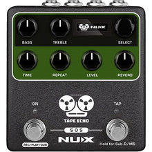 Load image into Gallery viewer, NUX NDD-7 NuX Tape Echo Multi Tape Head Space Echo with Tap Tempo and Looper Pedal-Easy Music Center