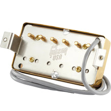 Load image into Gallery viewer, Gibson PU490RDBGC4 490R - "Modern Classic" (Rhythm, Double Black, Gold Cover, 4-Conductor, Potted, 8k, Alnico 2)-Easy Music Center