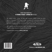 Load image into Gallery viewer, Kala RT-BASS-4 Road Toad Pahoehoe U-BASS® Strings, Black-Easy Music Center
