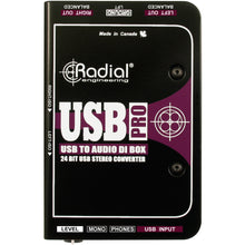 Load image into Gallery viewer, Radial Engineering R8001050 USB- PRO Digital USB DI for Laptops, 24/96 w/ Heapdhone Amp & Isolated Outs-Easy Music Center