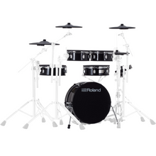 Load image into Gallery viewer, Roland VAD307 5-piece Shallow Shell, Thin Cymbals, TD-17 Sound Module - Black Wrap-Easy Music Center
