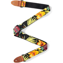 Load image into Gallery viewer, Kala STP-US-HIBBLK Hibiscus Ukulele Strap, Black-Easy Music Center
