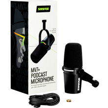 Load image into Gallery viewer, Shure MV7+ Podcast Microphone w/ USB-C-Easy Music Center