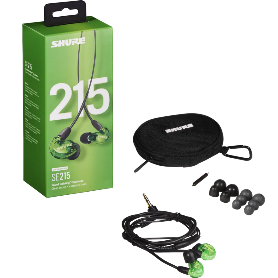 Shure SE215SPE-GN Sound Isolating Earphones w/ Dynamic
