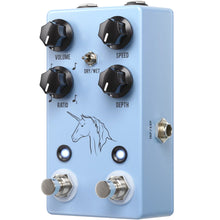 Load image into Gallery viewer, JHS UNICORN-V2 Analog Vibrato/Chorus Guitar Pedal w/ Photocell Modulator, Expression/Tap Tempo, Input, Volume, Speed, Depth, and Ratio Controls