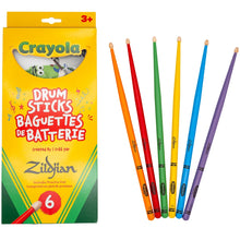 Load image into Gallery viewer, Zildjian ZKIDS Crayola Kids Drumsticks Pack-Easy Music Center