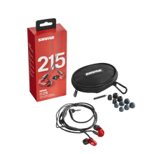 Load image into Gallery viewer, Shure SE215SPE-RED Sound Isolating Earphones w/ Dynamic MicroDriver, Red-Easy Music Center