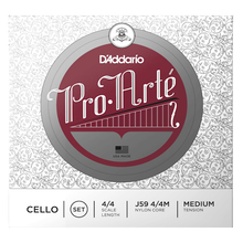 Load image into Gallery viewer, D'addario J59-4/4M D'Addario Pro-Arte Cello String Set, 4/4 Scale, Medium Tension-Easy Music Center