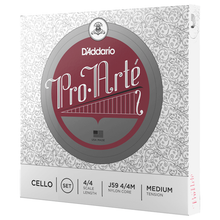 Load image into Gallery viewer, D'addario J59-4/4M D'Addario Pro-Arte Cello String Set, 4/4 Scale, Medium Tension-Easy Music Center