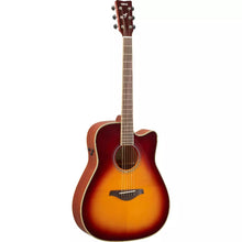 Load image into Gallery viewer, Yamaha FGC-TA-BS Folk Guitar, Trans-Acoustic w/Cutaway and Electronics, Brown Sunburst-Easy Music Center