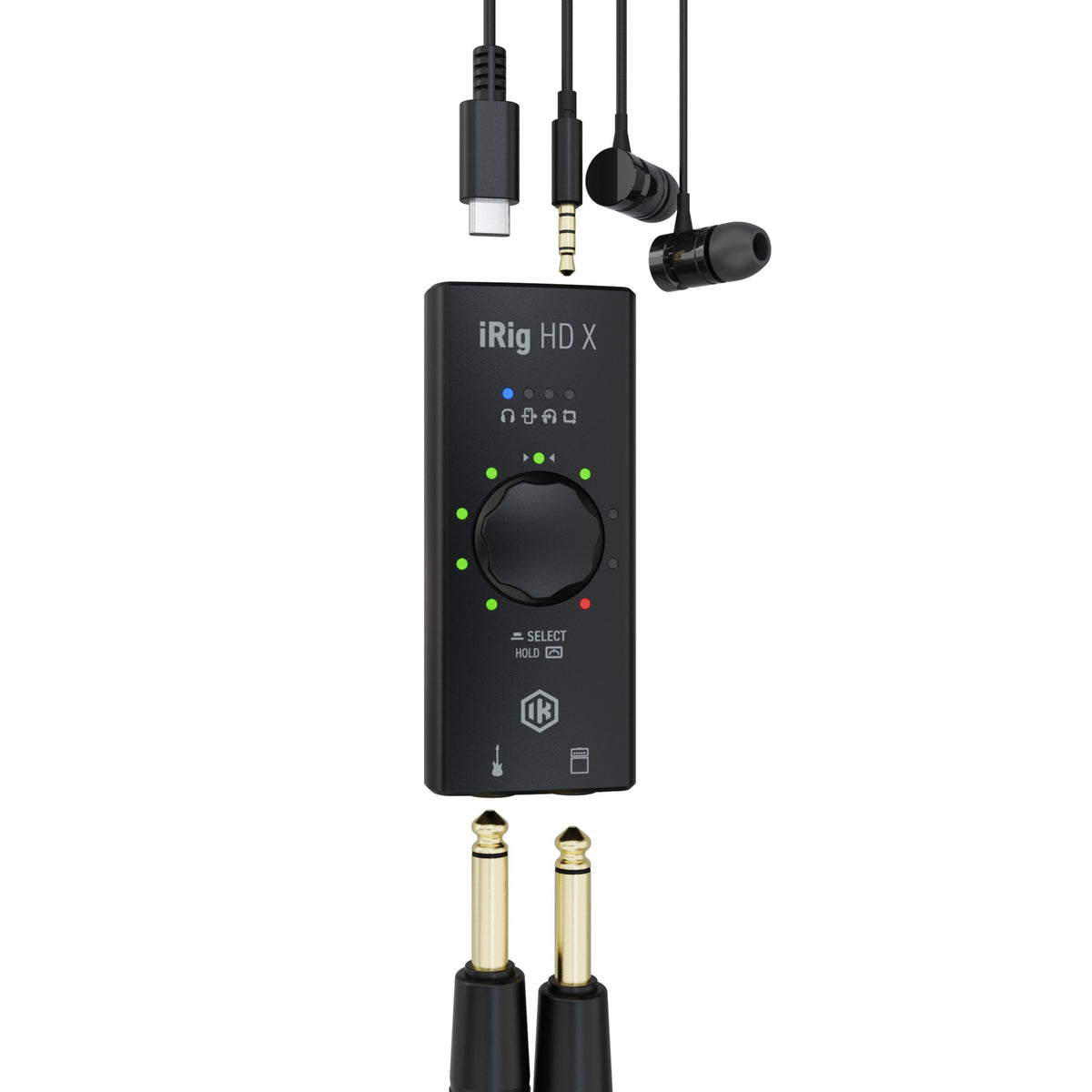 IK Multimedia IP-IRIG-HDX-IN USB-C Digital Guitar Interface for iPhone,  iPad, Mac/PC