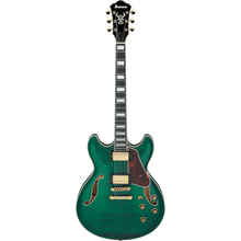 Load image into Gallery viewer, Ibanez AS93FMTMG Artcore Expressionist Semi-Hollow, HH, Super 58 PU, Transparent Moss Green-Easy Music Center
