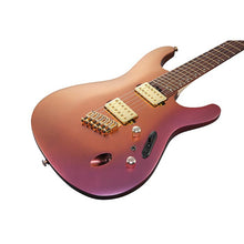 Load image into Gallery viewer, Ibanez SML721RGC S Axe Design Lab Electric Guitar, HH Q58 PU, Monorail Hardtail, Multi-scale, Rose Gold Chameleon-Easy Music Center